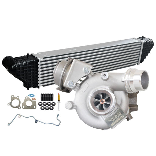 Upgrade Billet Turbo Charger With 62mm Intercooler And Genuine Oil Feed Pipe For Mitsubishi Outlander 4N14 2.2L