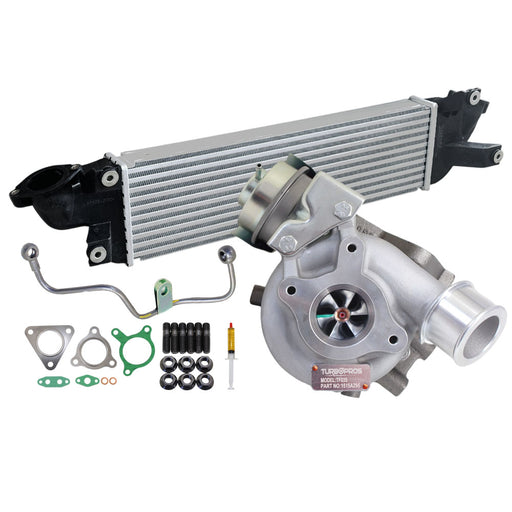 Upgrade Billet Turbo Charger With 50mm Intercooler And Genuine Oil Feed Pipe For Mitsubishi Pajero Sport 4N15 2.4L