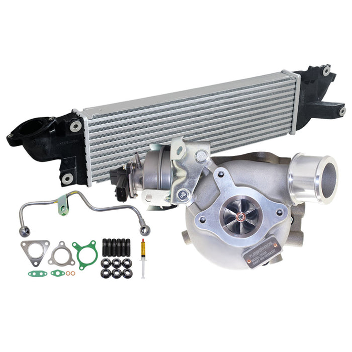Upgrade Billet Turbo Charger With 50mm Intercooler And Genuine Oil Feed Pipe For Mitsubishi Triton MR 4N15 2.4L 2019 Onwards