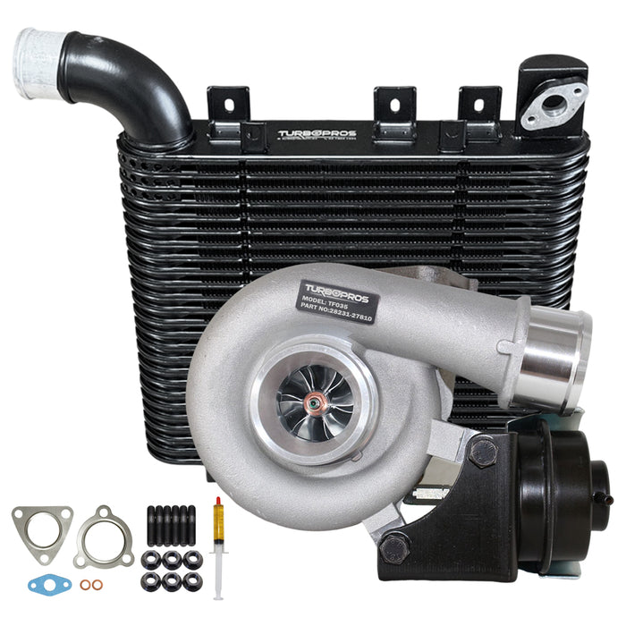 Upgrade Billet Turbo Charger With 64mm Intercooler For Hyundai Santa Fe D4EB 2.2L 2006-2009