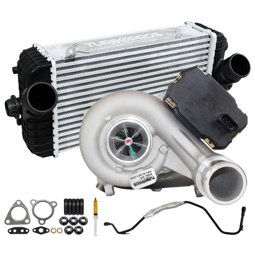 Upgrade Billet Turbo Charger With 84mm Intercooler And Genuine Oil Feed Pipe For Hyundai Santa Fe D4HB 2.2L 2014 Onwards