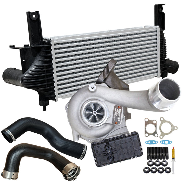 Upgrade Billet Turbo Charger With 62mm Intercooler & Hoses For Nissan Pathfinder R51 YD25 2.5L 2010 Onwards