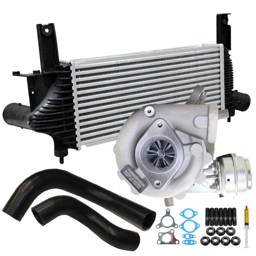 Upgrade Billet Turbo Charger With 62mm Intercooler & Hoses For Nissan Pathfinder R51 YD25 2.5L