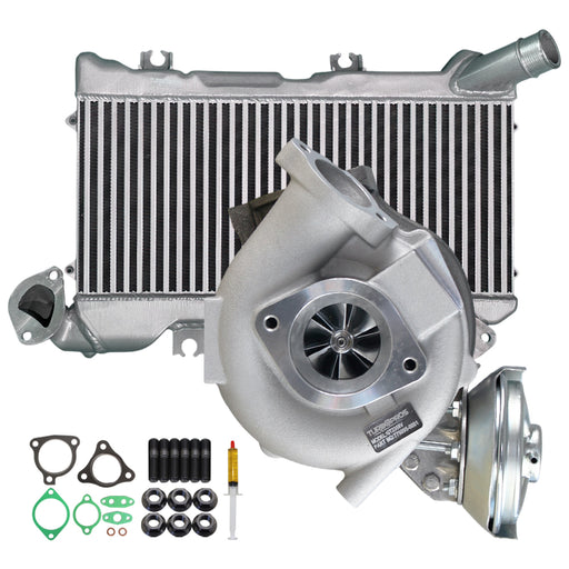 Upgrade Billet Turbo Charger With 48mm Intercooler For Toyota LandCruiser 76/78/79 Series VDJ76R/VDJ78R/VDJ79R 1VD-FTV V8 4.5L