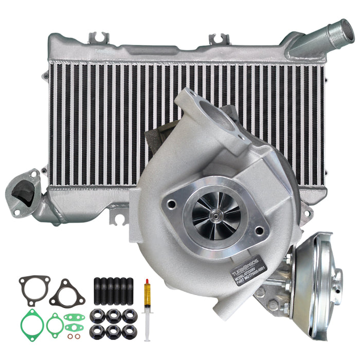 Upgrade Billet Turbo Charger With 48mm Intercooler For Toyota LandCruiser 76/78/79 Series VDJ76R/VDJ78R/VDJ79R 1VD-FTV V8 4.5L