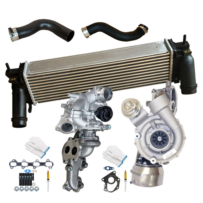 Upgrade Billet Turbo Charger With Intercooler & Hose For Mercedes Benz X220D/X250D 2.3L Twin-Turbo