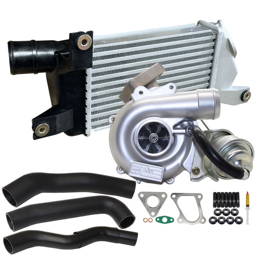 Upgrade Billet Turbo Charger With 50mm Intercooler & Hoses For Mitsubishi Challenger 4D56 2.5L