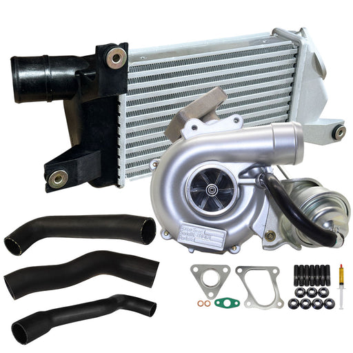 Upgrade Billet Turbo Charger With 50mm Intercooler & Hoses For Mitsubishi Triton MN 4D56 2.5L 2WD VT10