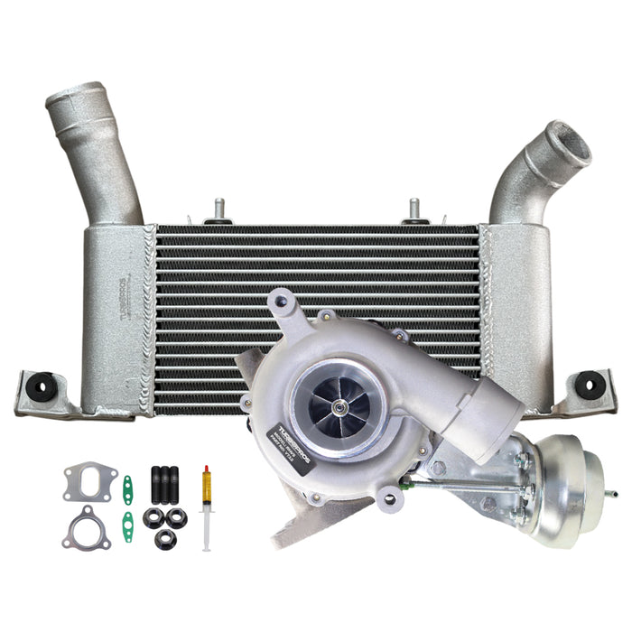 Upgrade Billet Turbo Charger With 64mm Intercooler For Mitsubishi Pajero 4M41 3.2L