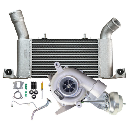 Upgrade Billet VT12 Turbo Charger With 64mm Intercooler And Genuine Oil Feed Pipe For Mitsubishi Pajero 4M41 3.2L