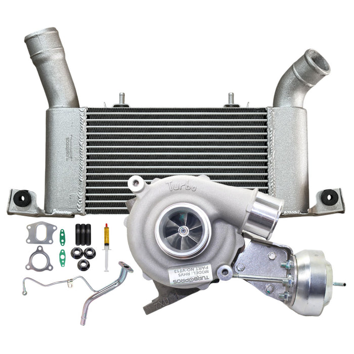 Upgrade Billet VT13 Turbo Charger With 64mm Intercooler And Genuine Oil Feed Pipe For Mitsubishi Pajero 4M41 3.2L