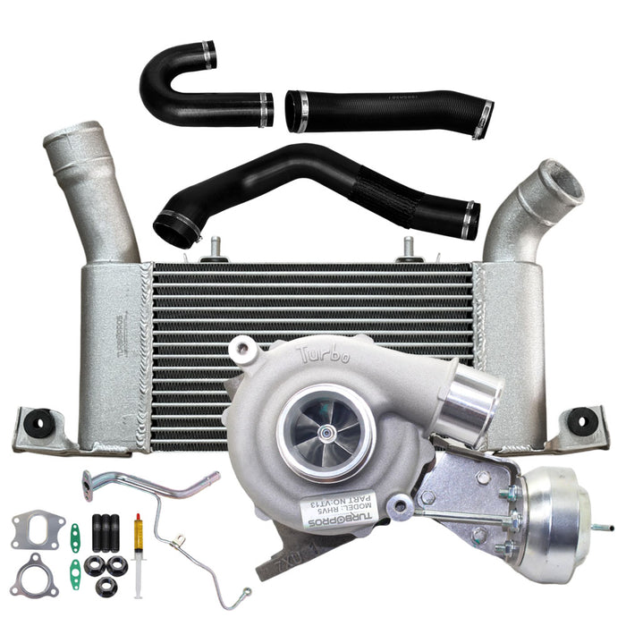 Upgrade Billet Turbo Charger With 64mm Intercooler & Hose And Genuine Oil Feed Pipe For Mitsubishi Pajero 4M41 3.2L VT13