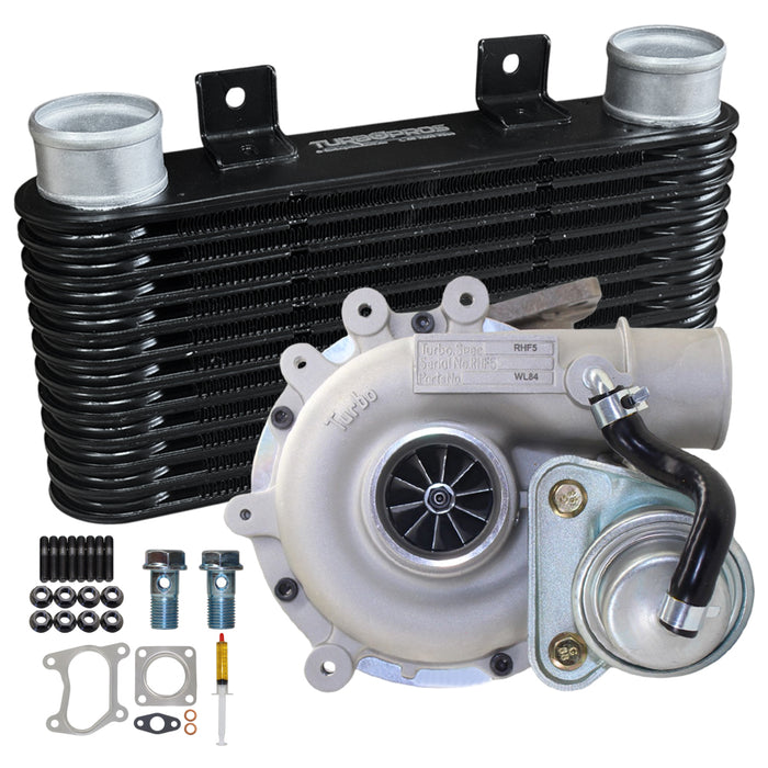 Upgrade Billet Turbo Charger With 64mm Intercooler For For Mazda Bravo / B2500 & Ford Courier 2.5L 1999 - 2006