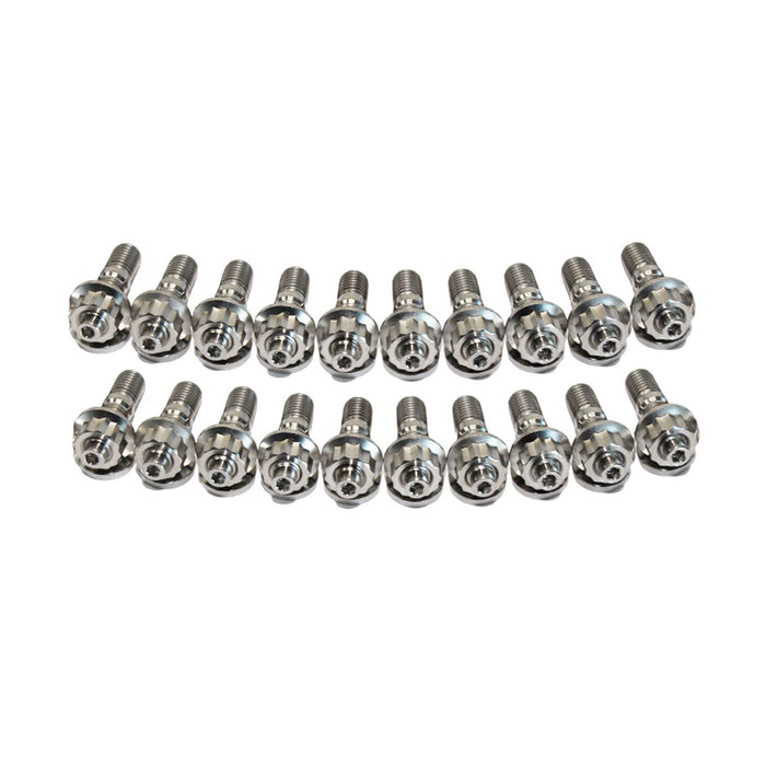 20 Pcs M8x1.25x45mm Titanium Stud Kit for Manifold & Turbo