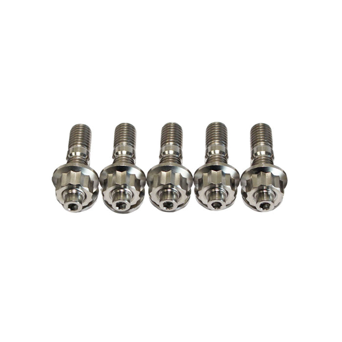 5 Pcs M10x1.25x45mm Titanium Stud Kit for Manifold & Turbo