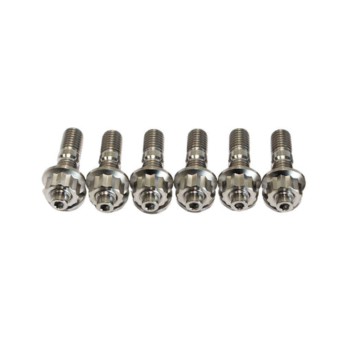 6 Pcs M10x1.25x45mm Titanium Stud Kit for Manifold & Turbo