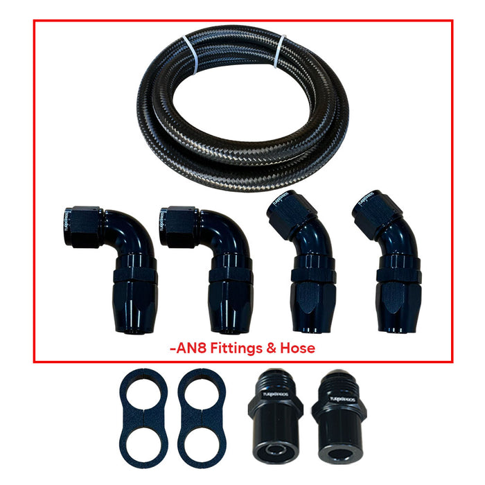 Upgrade Billet GT3582R Turbo Charger With AN8 Oil Catch Can For Ford FPV FG F6 Barra 4.0L