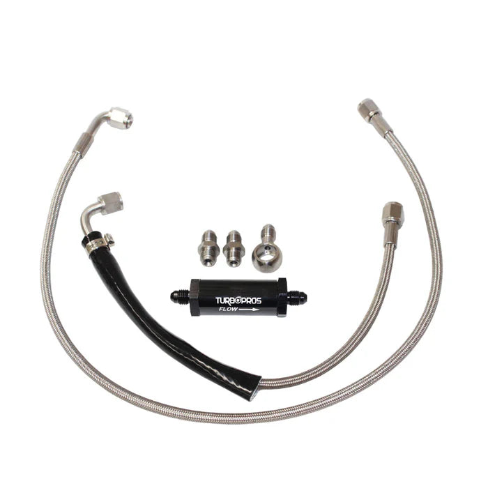 Upgrade Billet GT3576R Turbo Charger With Oil Feed & Return Line For Ford Falcon FG X XR6/G6E Barra 4.0L 2014-2016