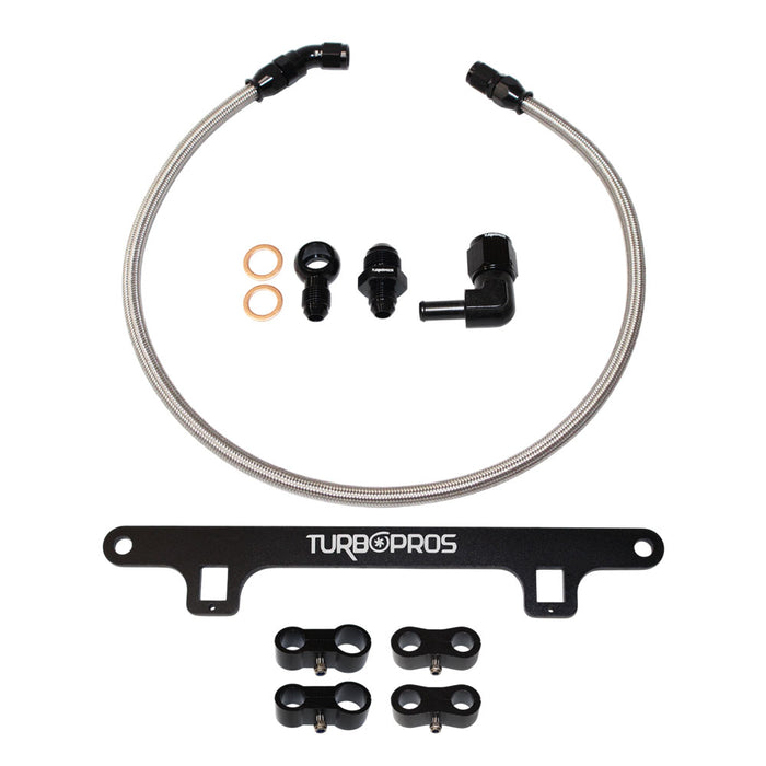 Turbo Pros Turbo Water Line & Support Bracket Kit For Ford Falcon XR6 BA/BF/FG Barra 4.0L